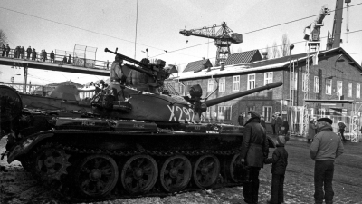 Ґданськ під час воєнного стану, грудень 1981. Фото: Лєшек Пєкальський / Forum