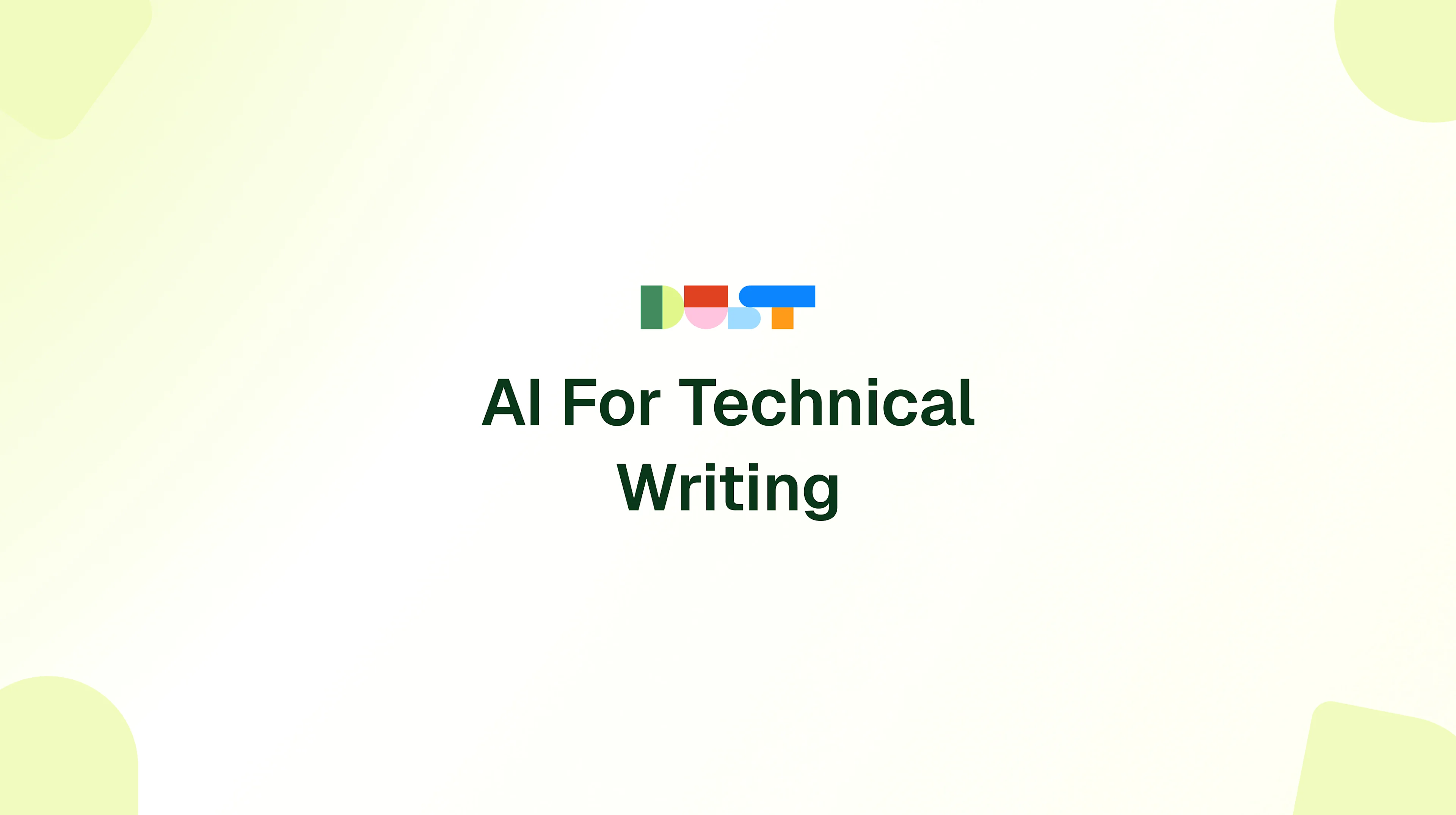 AI For Technical Writing