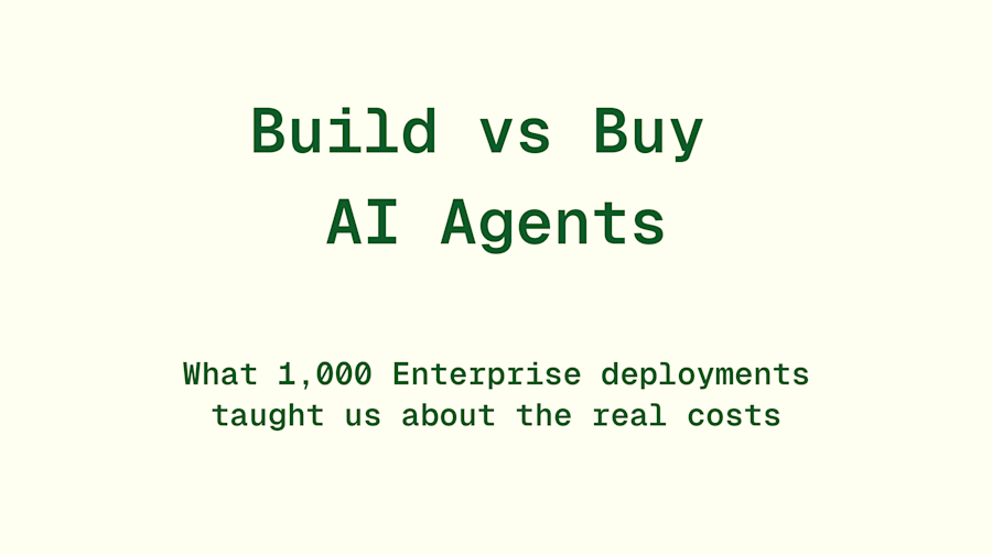 Build vs buy AI Agents