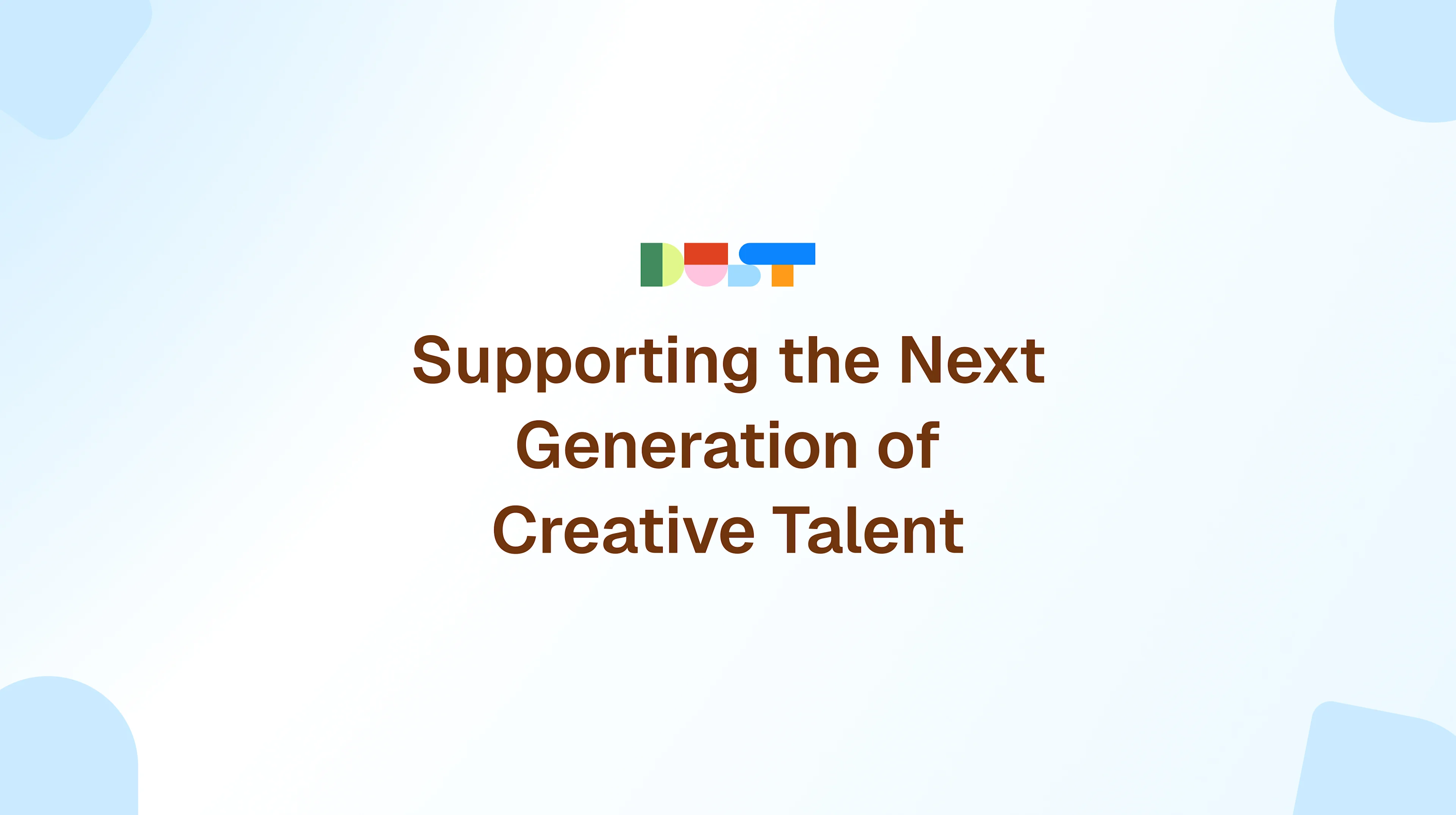 Supporting the Next Generation of Creative Talent