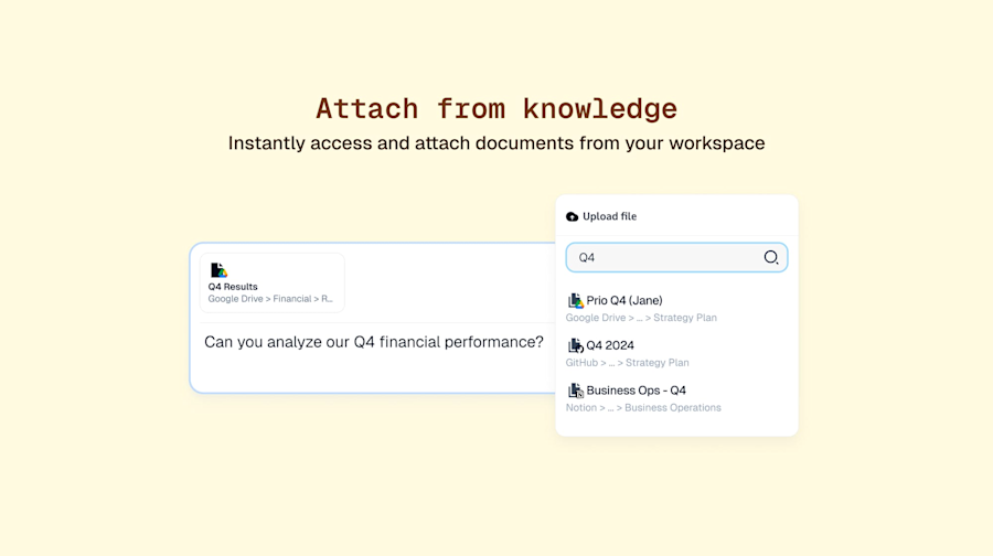 Attach from knowledge