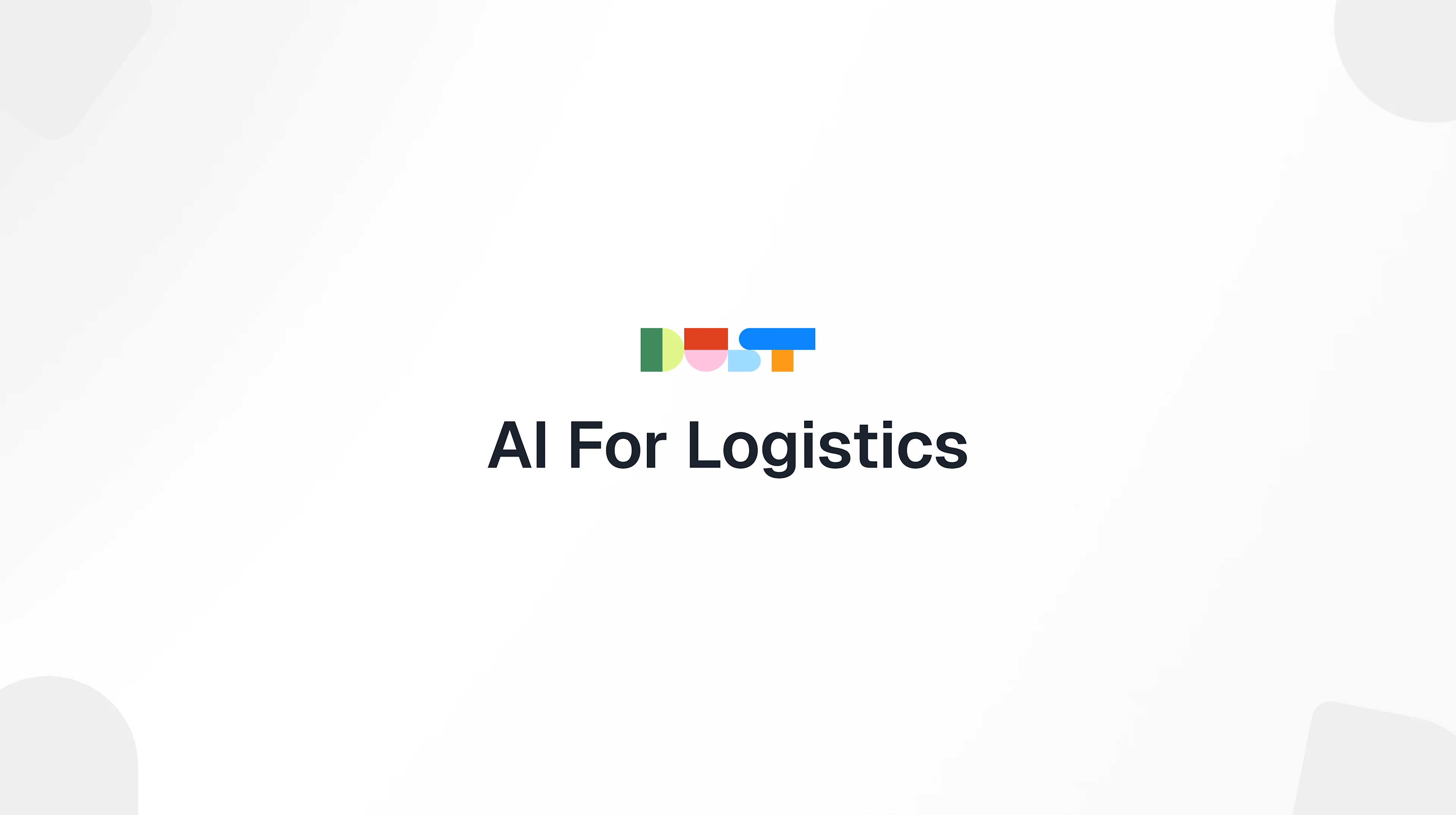 AI For Logistics