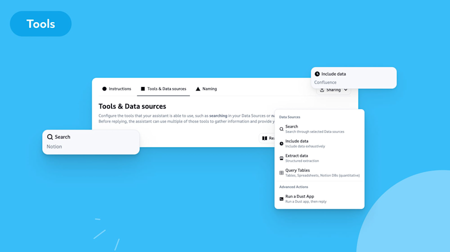 From action to tools