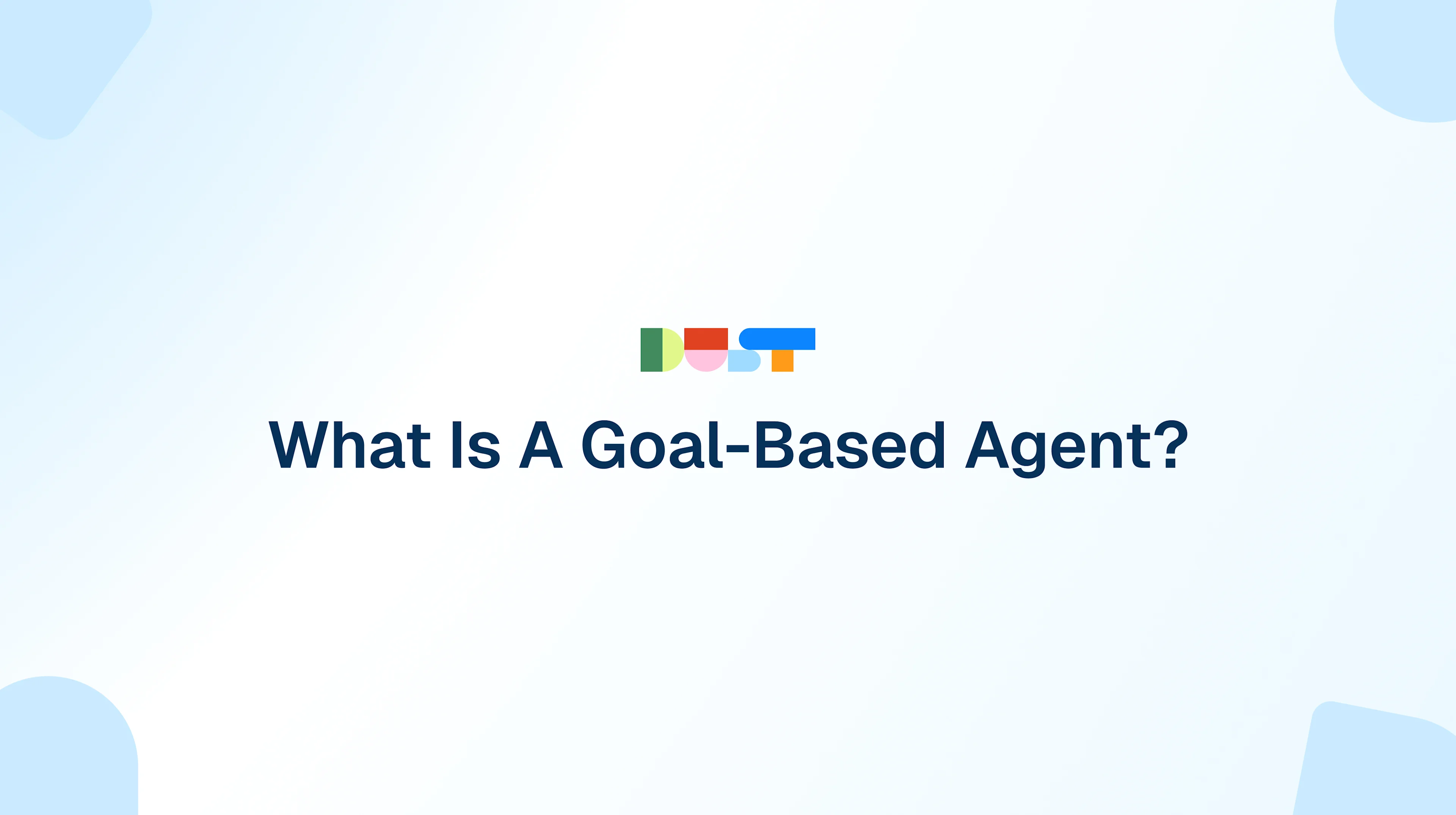Goal-Based Agent