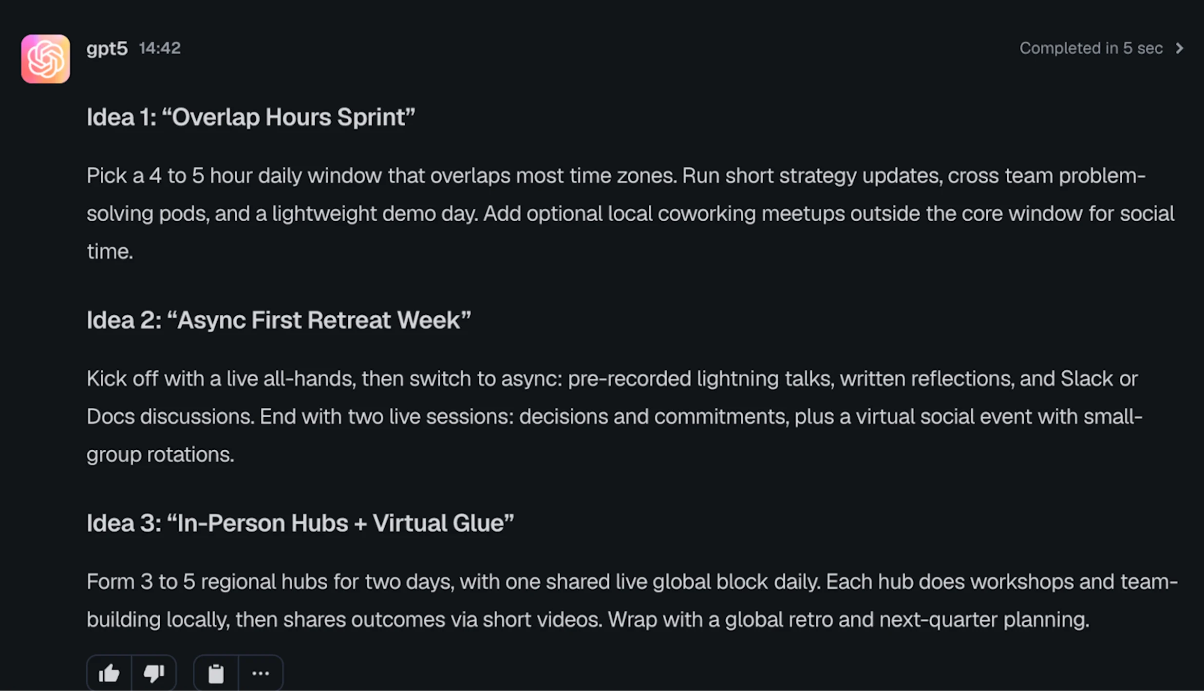 GPT 5 Winner Brainstorming