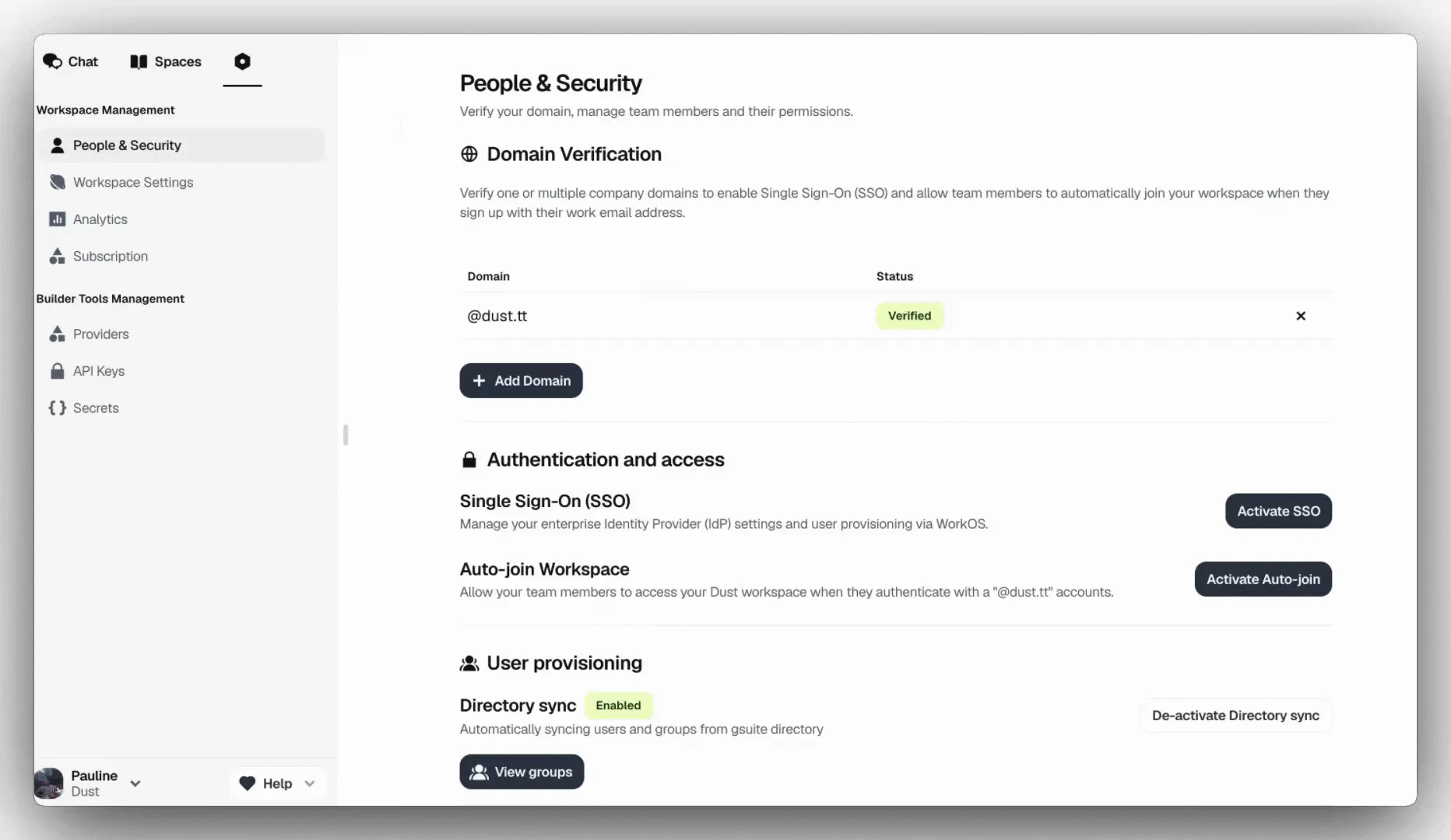 Dust Product update 15 - Provisionning.gif