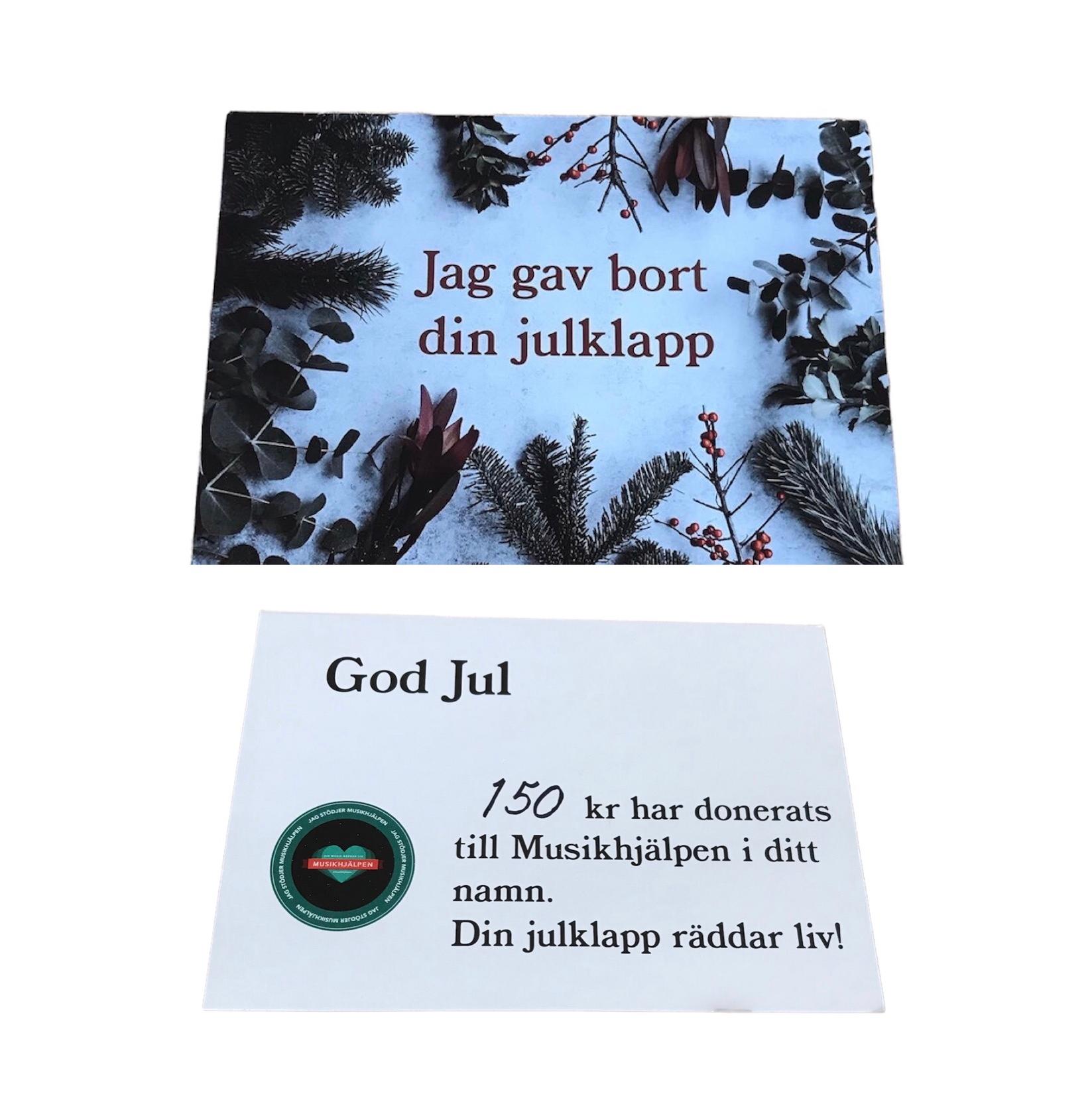 Bild på insamlingen med titeln: Jag gav bort din julklapp