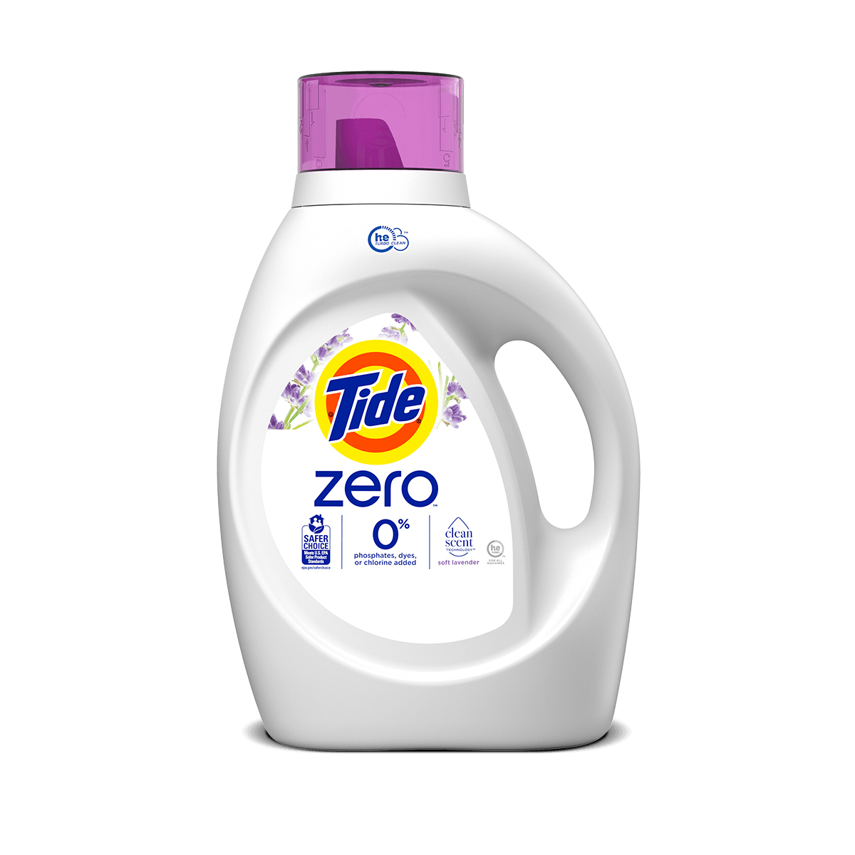 Detergente líquido para ropa Tide Zero Soft Lavender