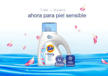 Tide Plus Downy Free Liquid Laundry Detergent is developed specifically for people with sensitive skin.