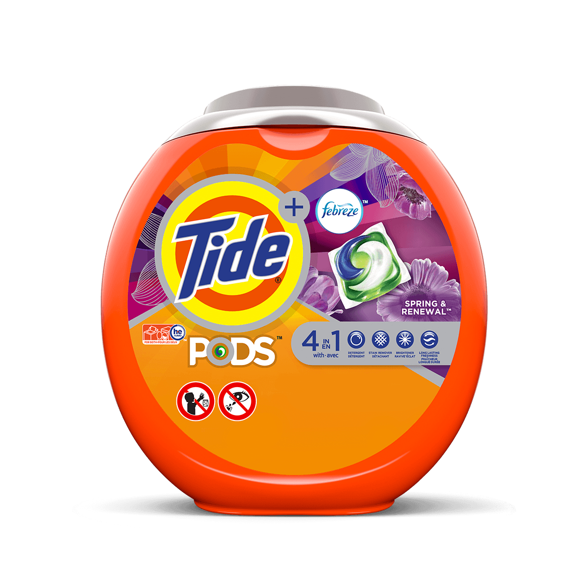Tide PODS® Plus Febreze™ 4in1 Spring and Renewal Laundry Detergent