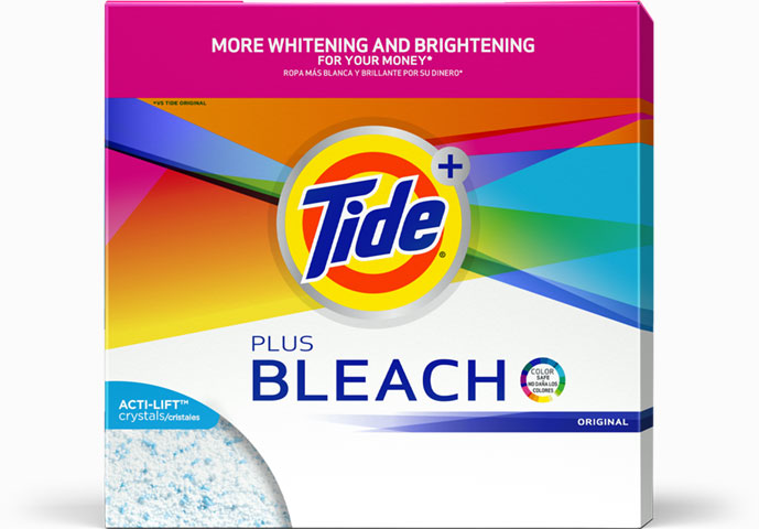 tide with bleach powder he