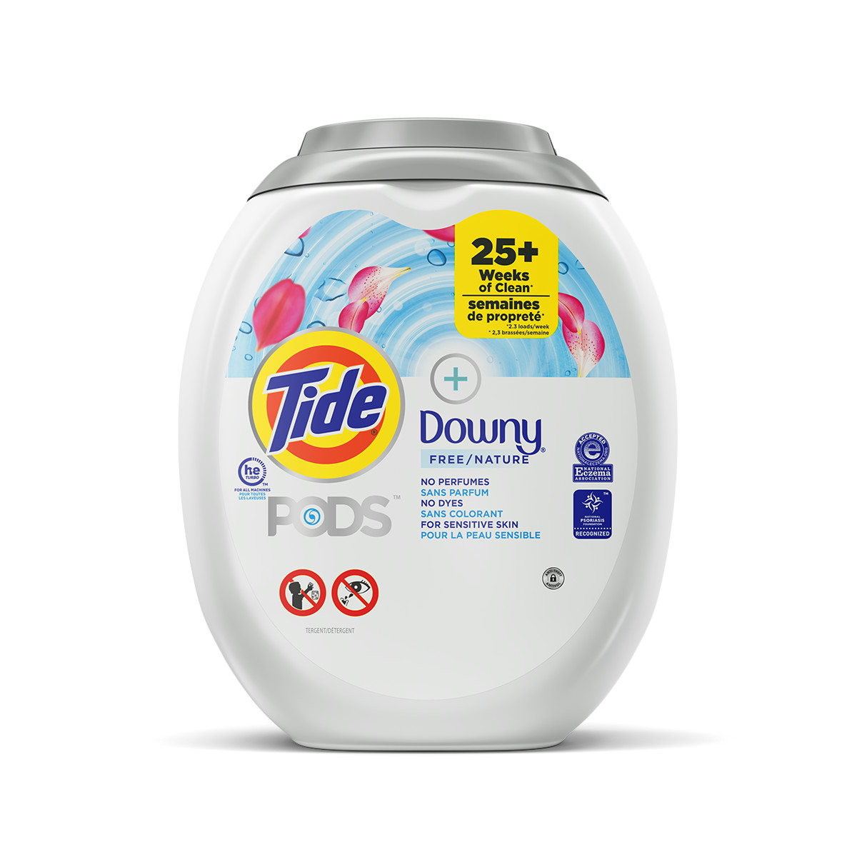 Tide PODS® Plus Downy Free Laundry Detergent Pacs