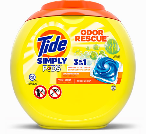 Tide Simply PODS® Odor Rescue Liquid Laundry Detergent Pacs