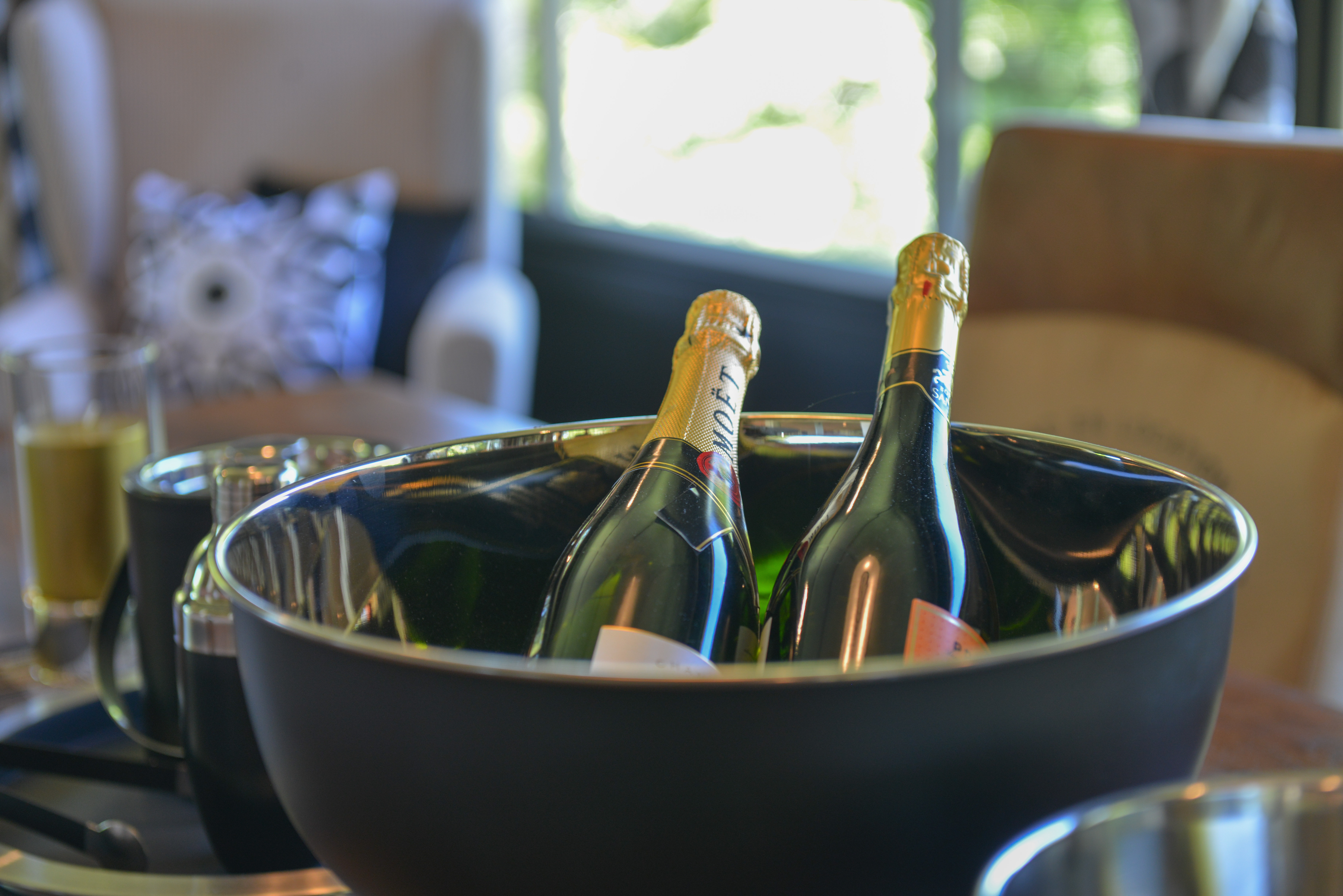 Champagne on ice at Mountain Whispers
