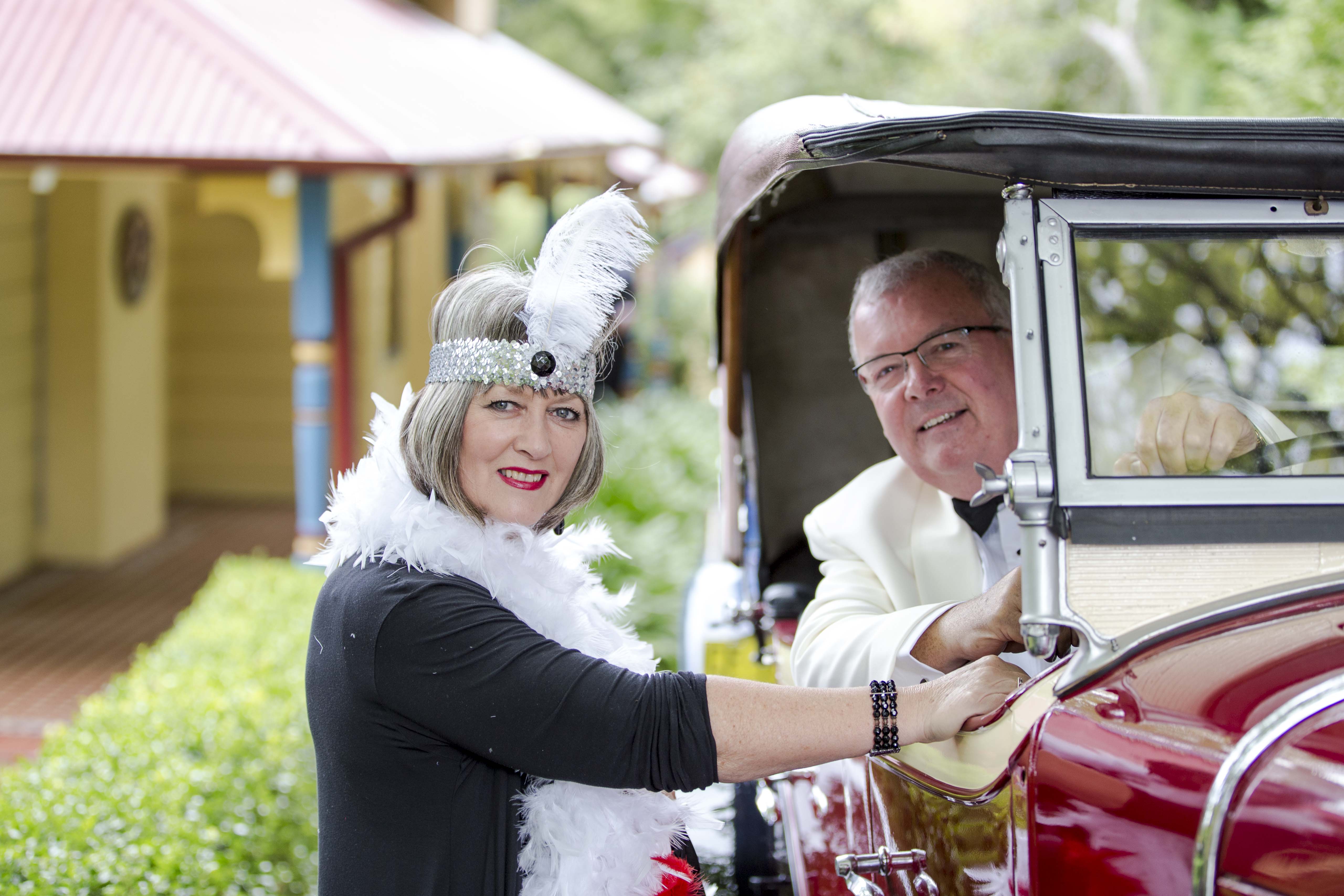 Vintage cadillac driving experience at Mountain Whispers