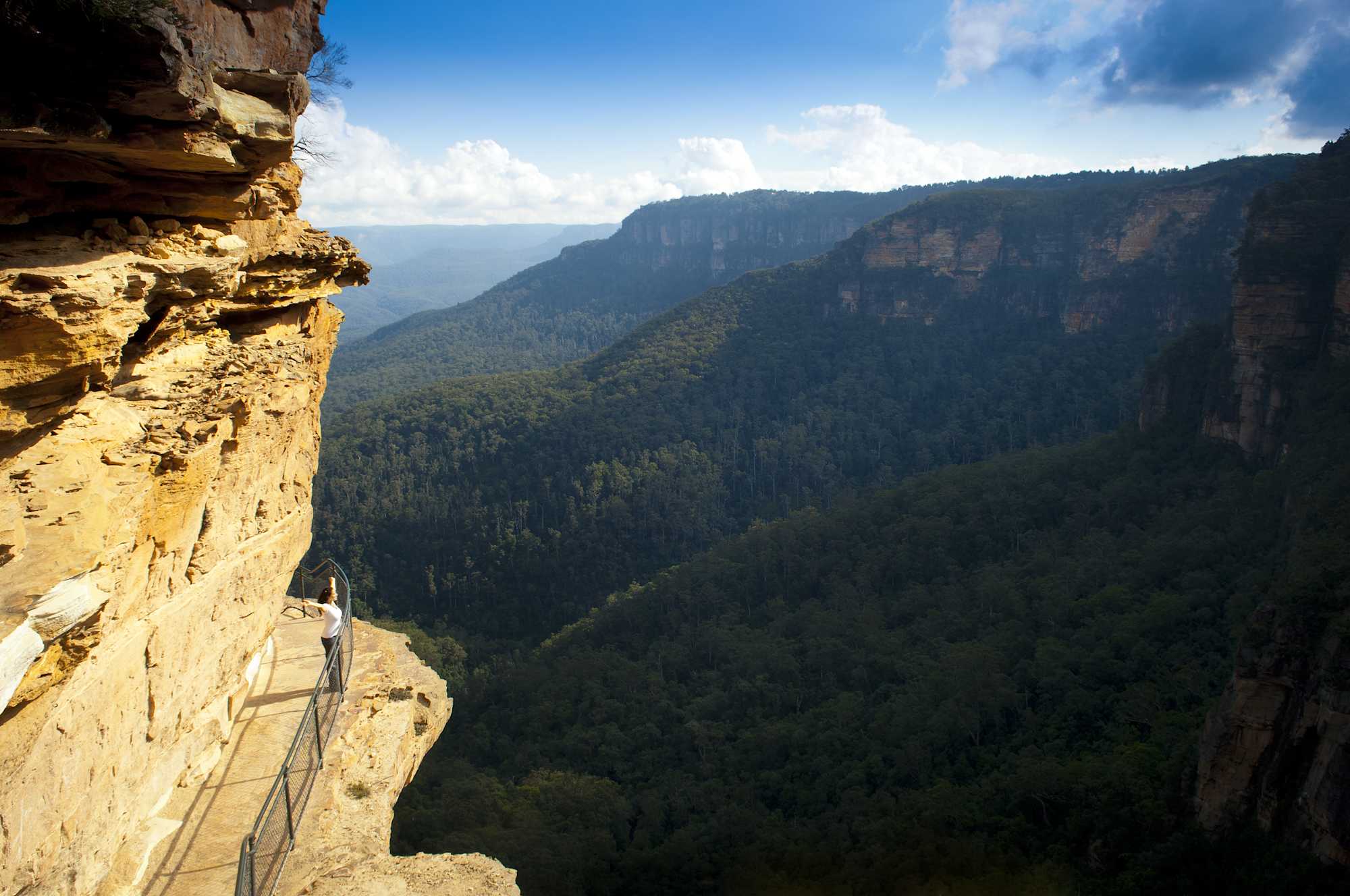 A magnificent view from National Pass, Wentworth Falls, Blue Mountains