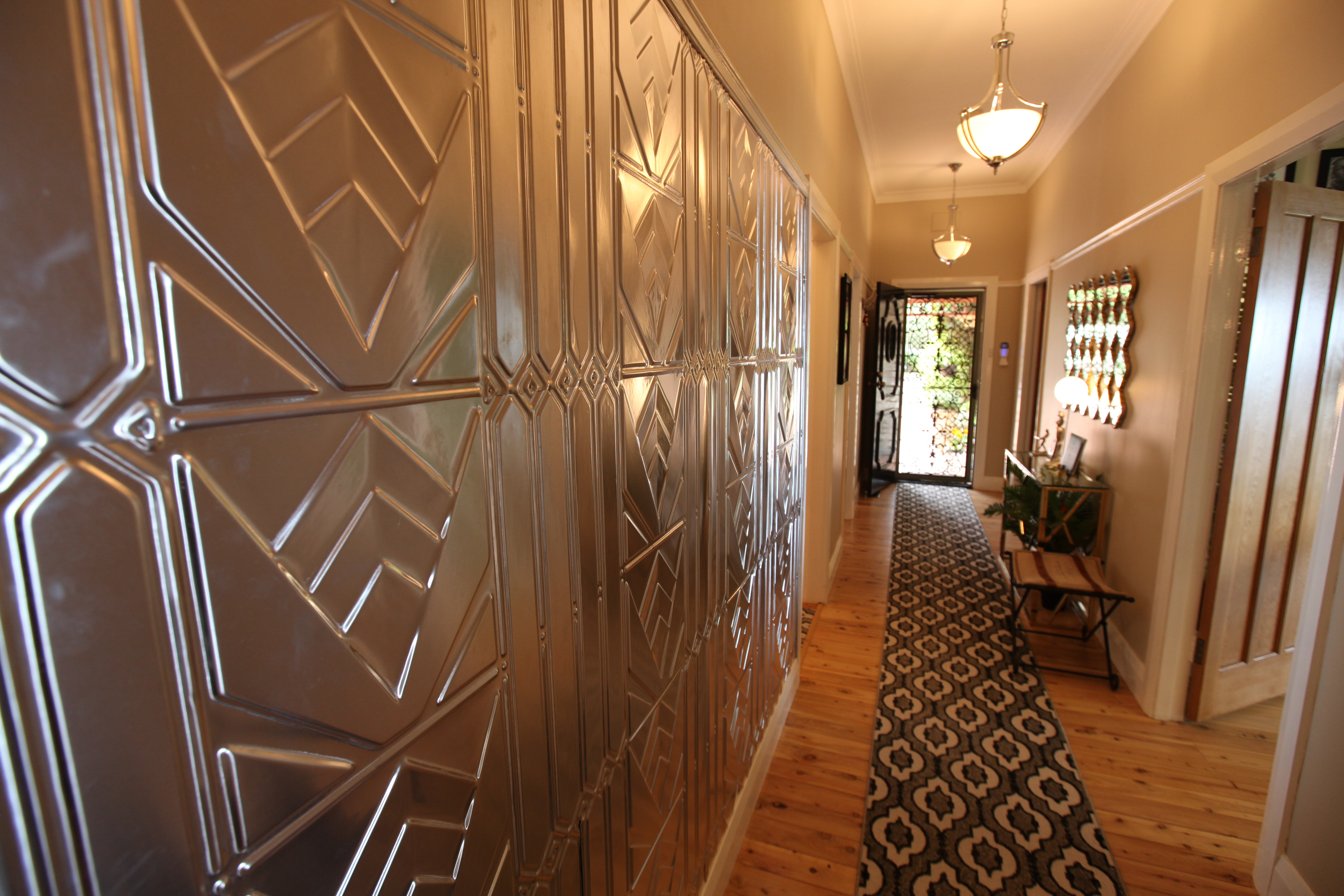 Pressed metal entry, Chatelaine Blue Mountains