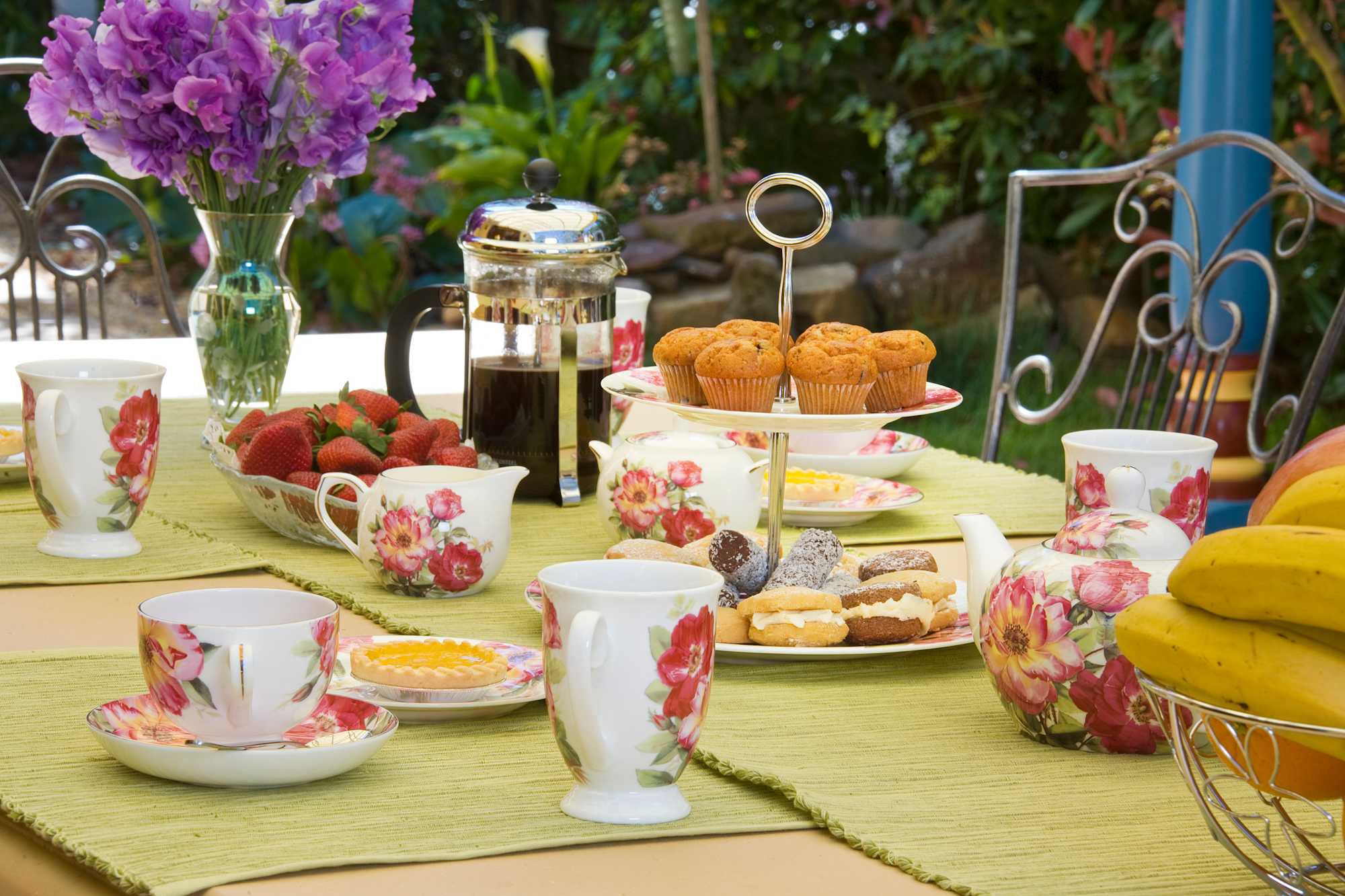 Enjoy a lovely Easter high-tea experience alfresco style at Mountain Whispers, Leura and Katoomba, Blue Mountains
