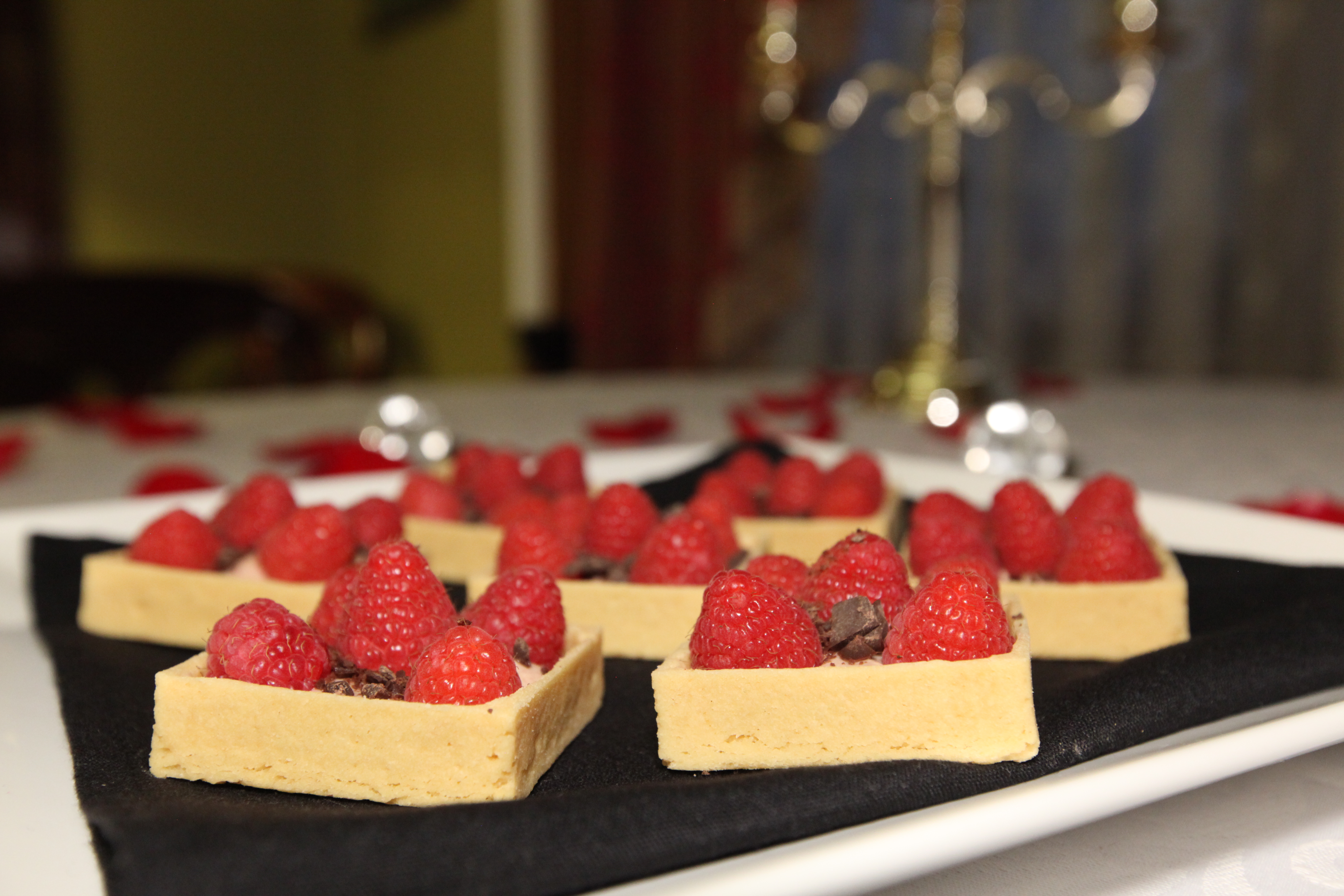 Chocolate and strawberry dessert at Varenna