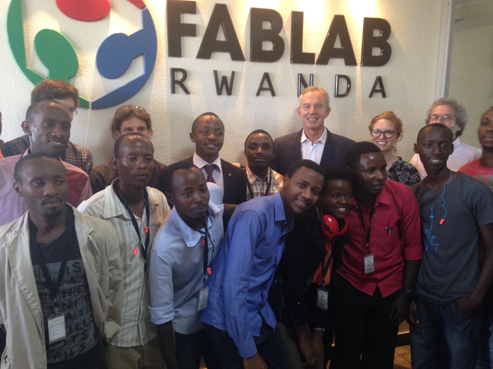 how-technology-can-accelerate-africas-progress - Tony Blair visits the FabLab, an innovation hub in the Information and Communication Technology (ICT) park in Kigali, Rwanda. 