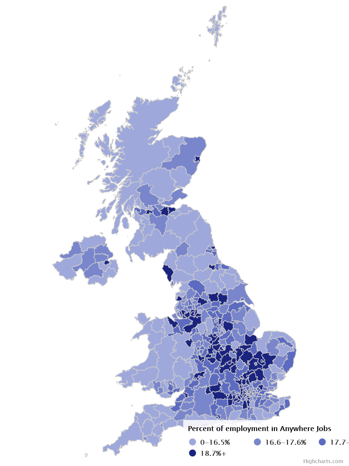 Regional breakdown