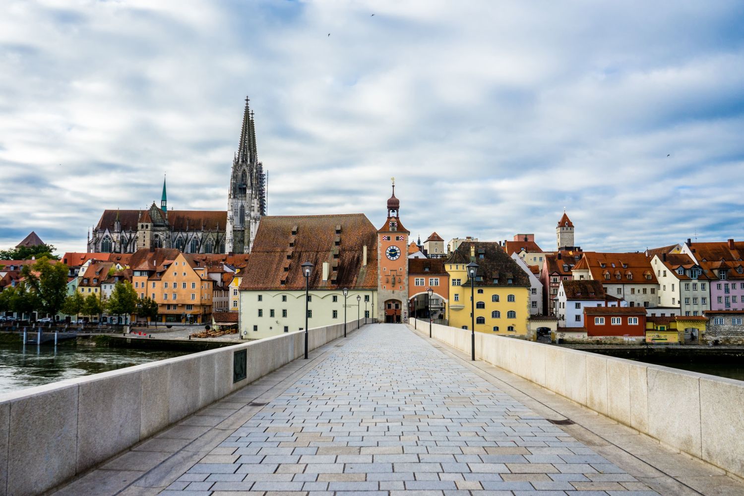 Ansicht auf die Skyline von Regensburg