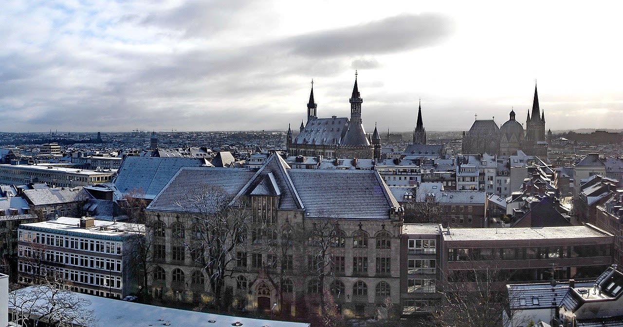 Aachen: Blick auf die Innenstadt