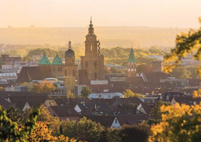 Drohnenaufnahme der Kilianskirche
Quelle: https://www.heilbronnerland.de/event/city-tour