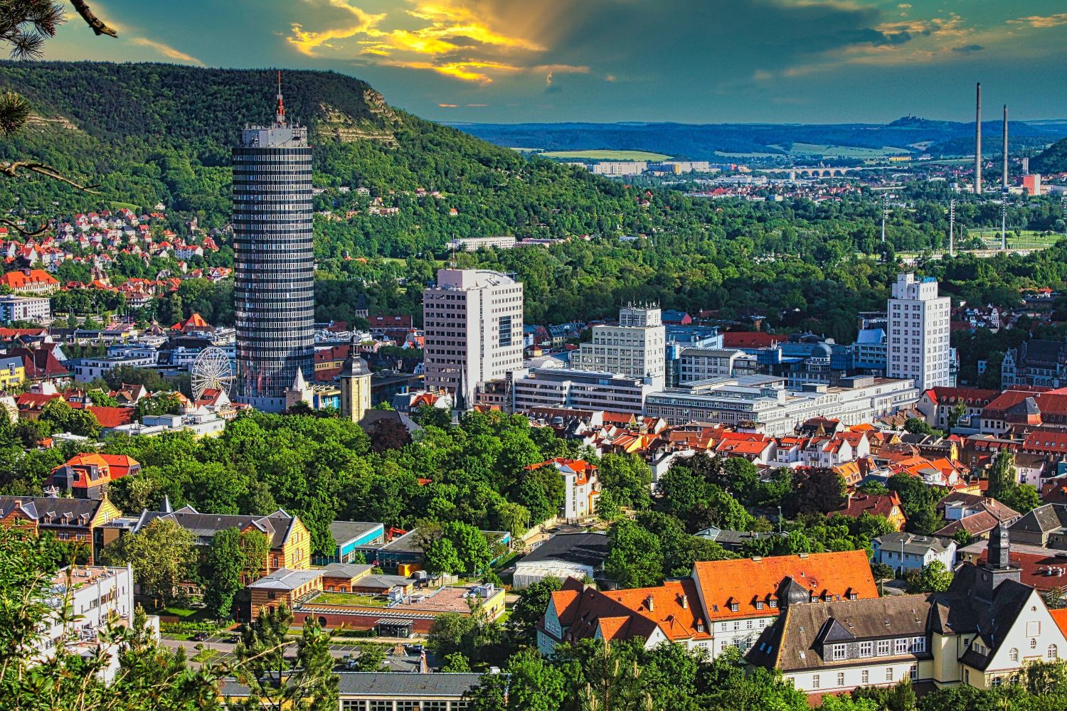 Ansicht der Stadt Jena