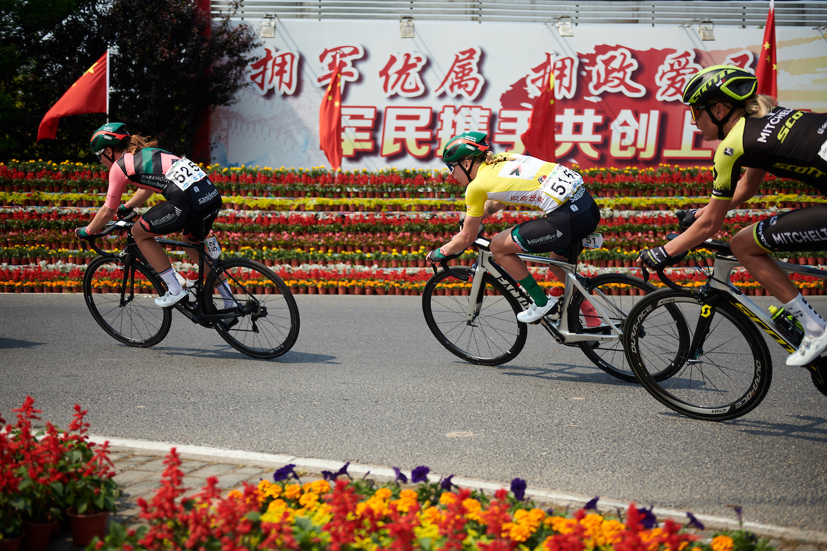 UCI Women’s WorldTour racing at the mouth of Yangtze River on China’s