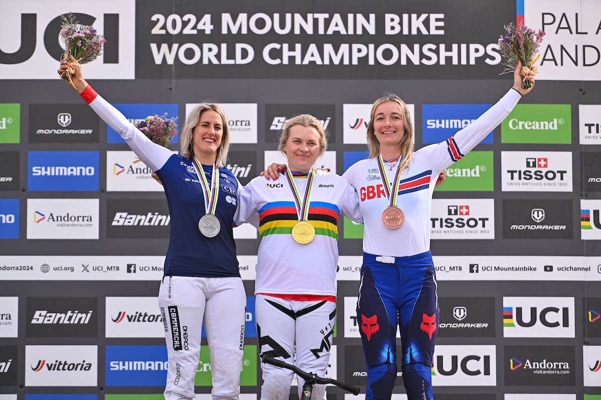 UCI Mountain Bike World Championships Holl and Vergier win Elite downhill titles UCI