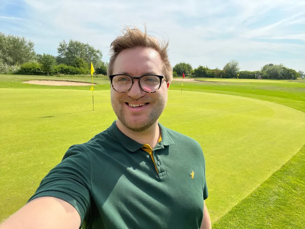 Quinten Verniers selfie golf course