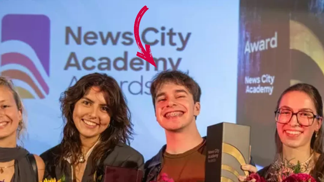 Jong en zot Getalenteerd - Arne De Bleser (23) won de News City Academy Awards 2023