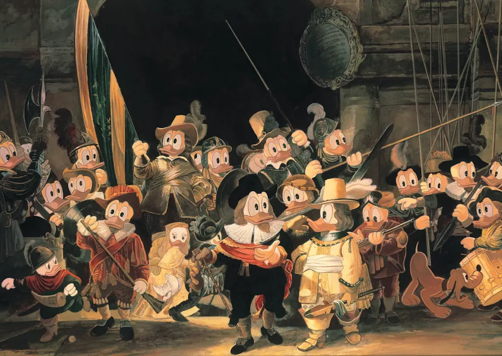 Donald Duck nachtwacht Rijksmuseum