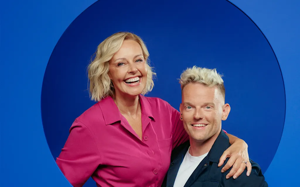 Sven en Anke in de Joe-studio