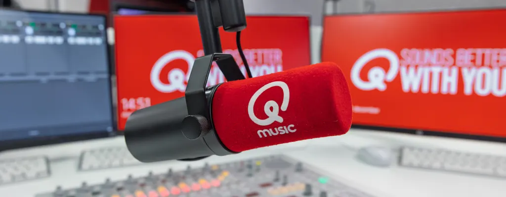 Qmusic afbeelding studio