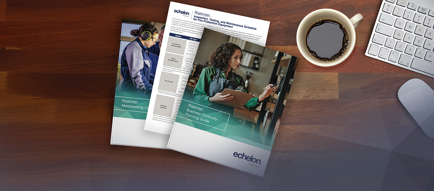 a coffee cup and a brochure.