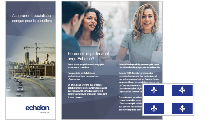 Quebec - Echelon Insurance introduction brochure