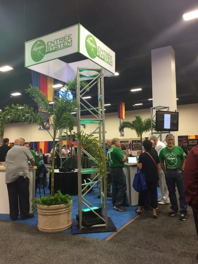 From a client’s convention where they had a booth promoting the launch of their new system.