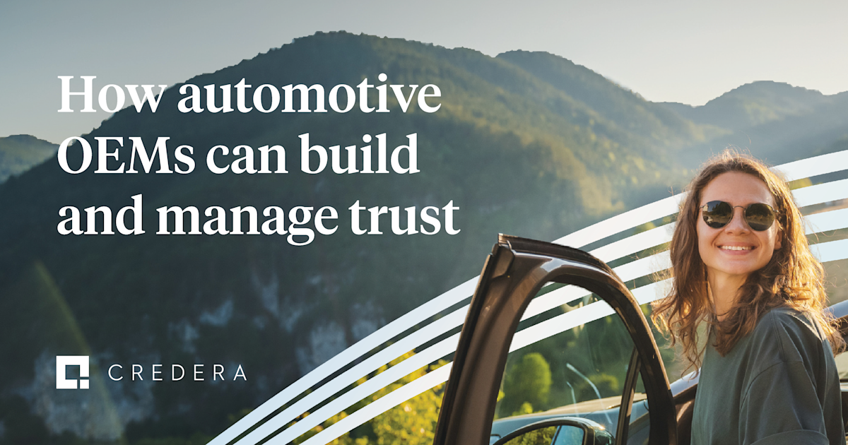 How automotive OEMs can build and manage trust