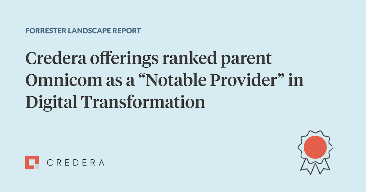 Forrester ranks Credera parent Omnicom as "Notable Provider" in Digital Transformation Services Landscape report