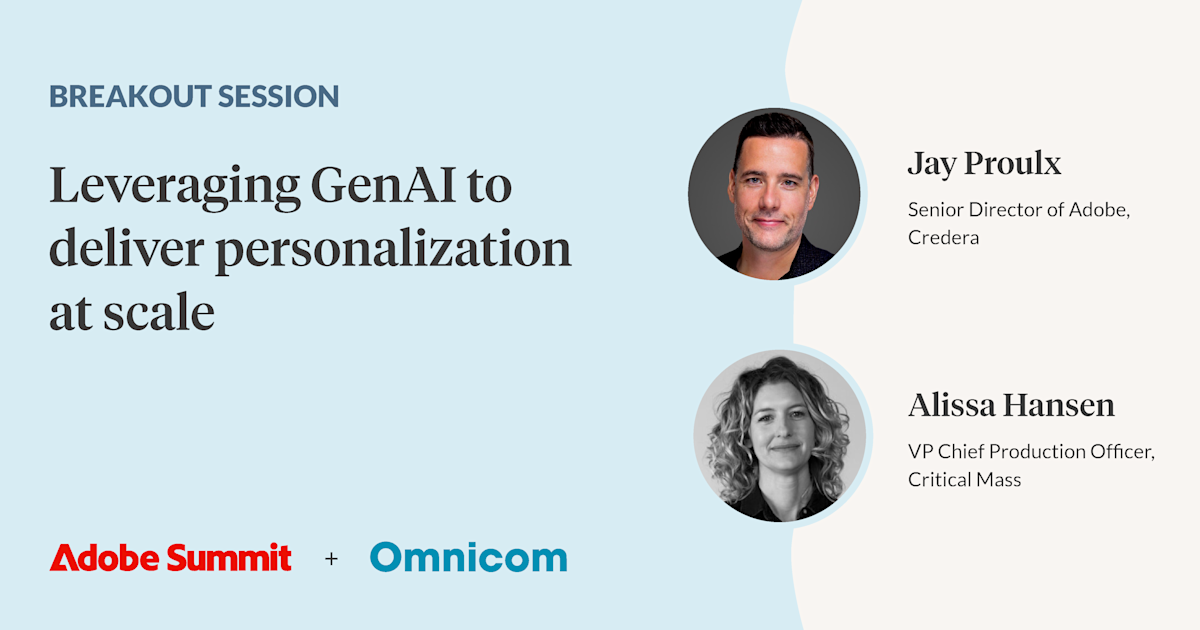 Leveraging GenAI to deliver personalization at scale