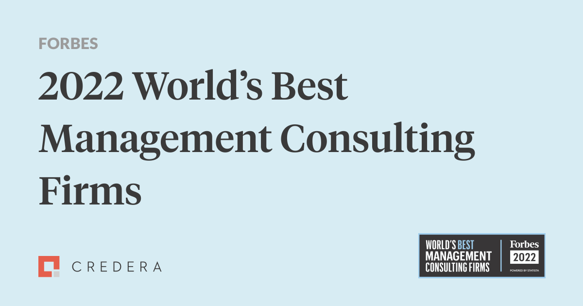 Credera Wins Forbes List of World’s Best Management Consulting Firms, Outperforming Many Similar Sized Firms