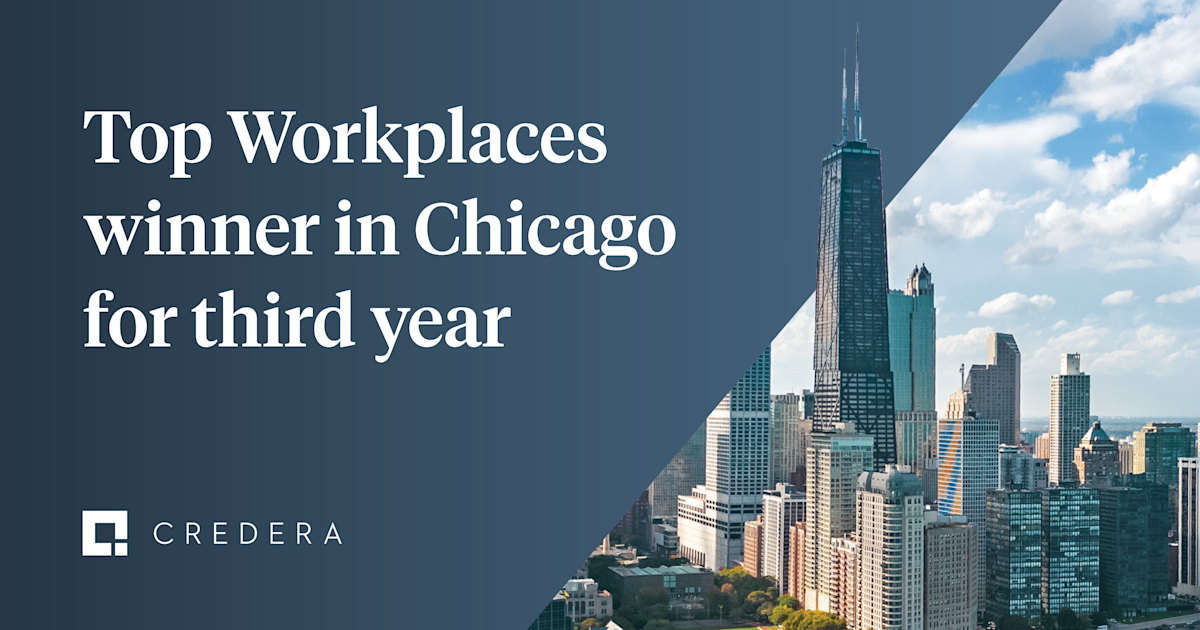 Credera named a Top Workplace in Chicago for third year