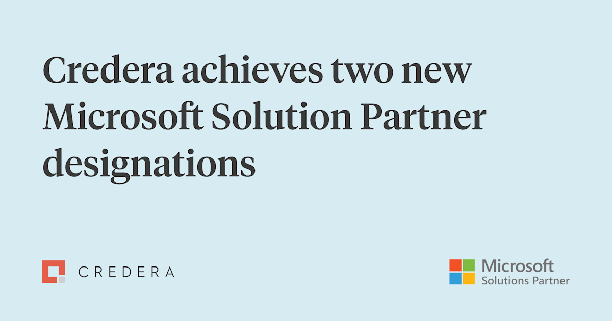 Credera achieves Microsoft Solution Partner designations in Data & AI and Digital & App Innovation