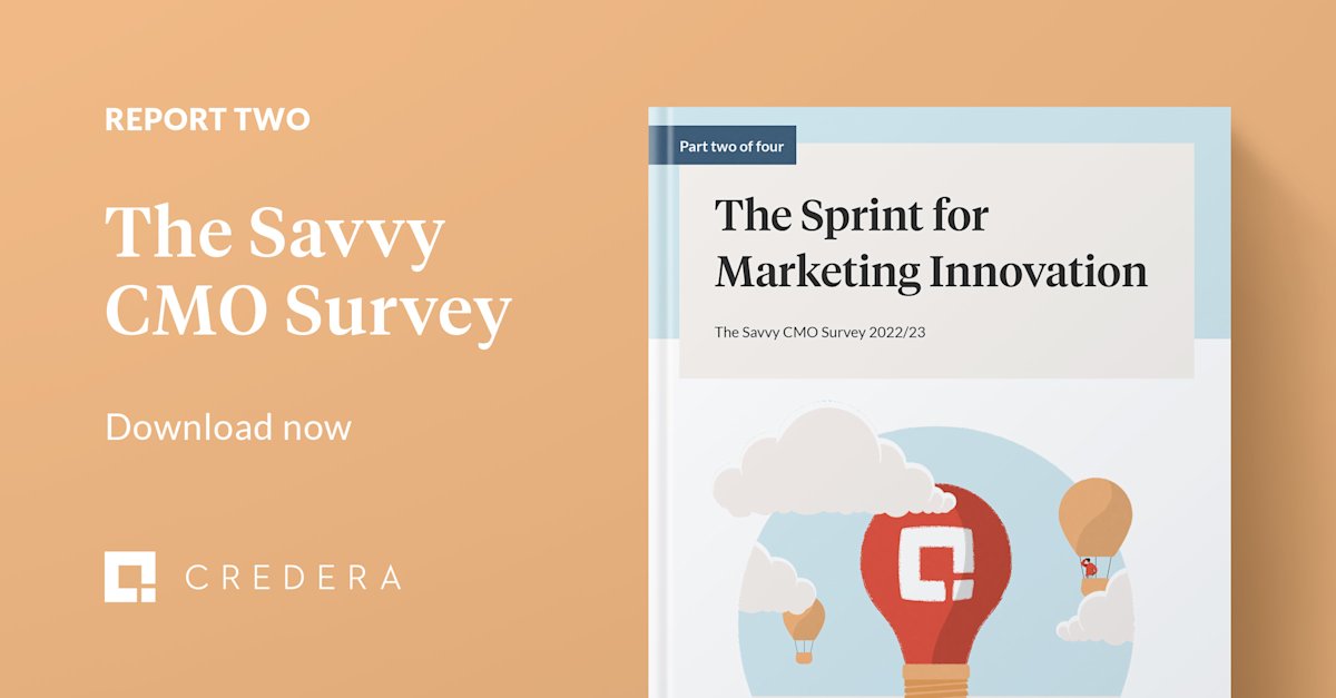 The Savvy CMO Survey Part 2: The Sprint for Marketing Innovation