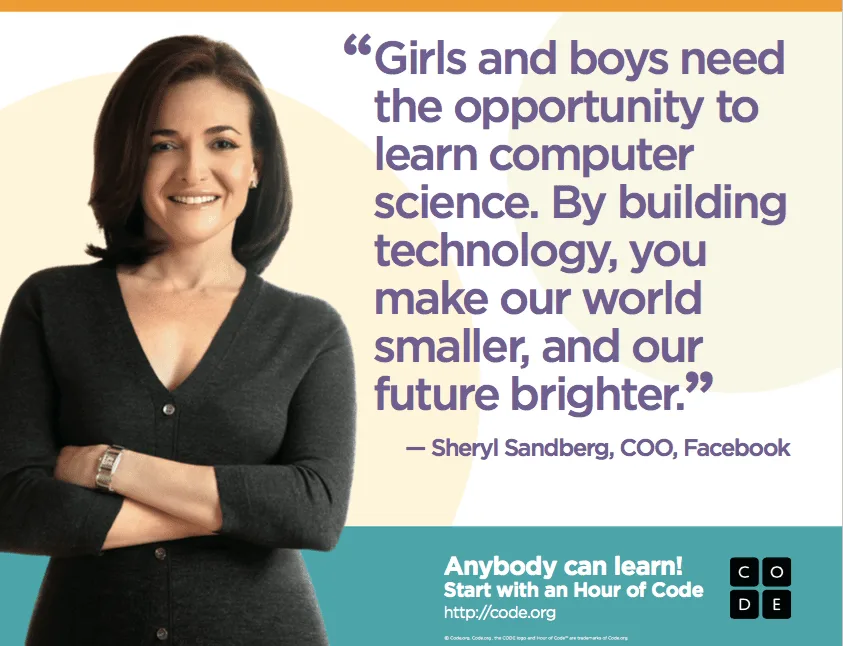 Hour of Code - Sheryl Sandberg, COO, Facebook
