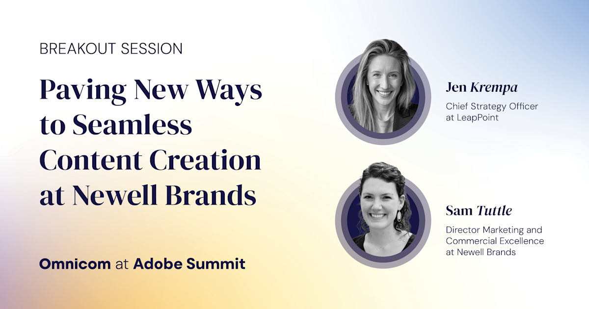 Paving New Ways to Seamless Content Creation at Newell Brands