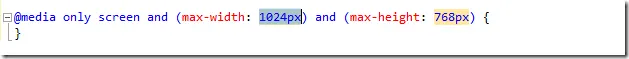Visual Studio 2012 CSS custom regions