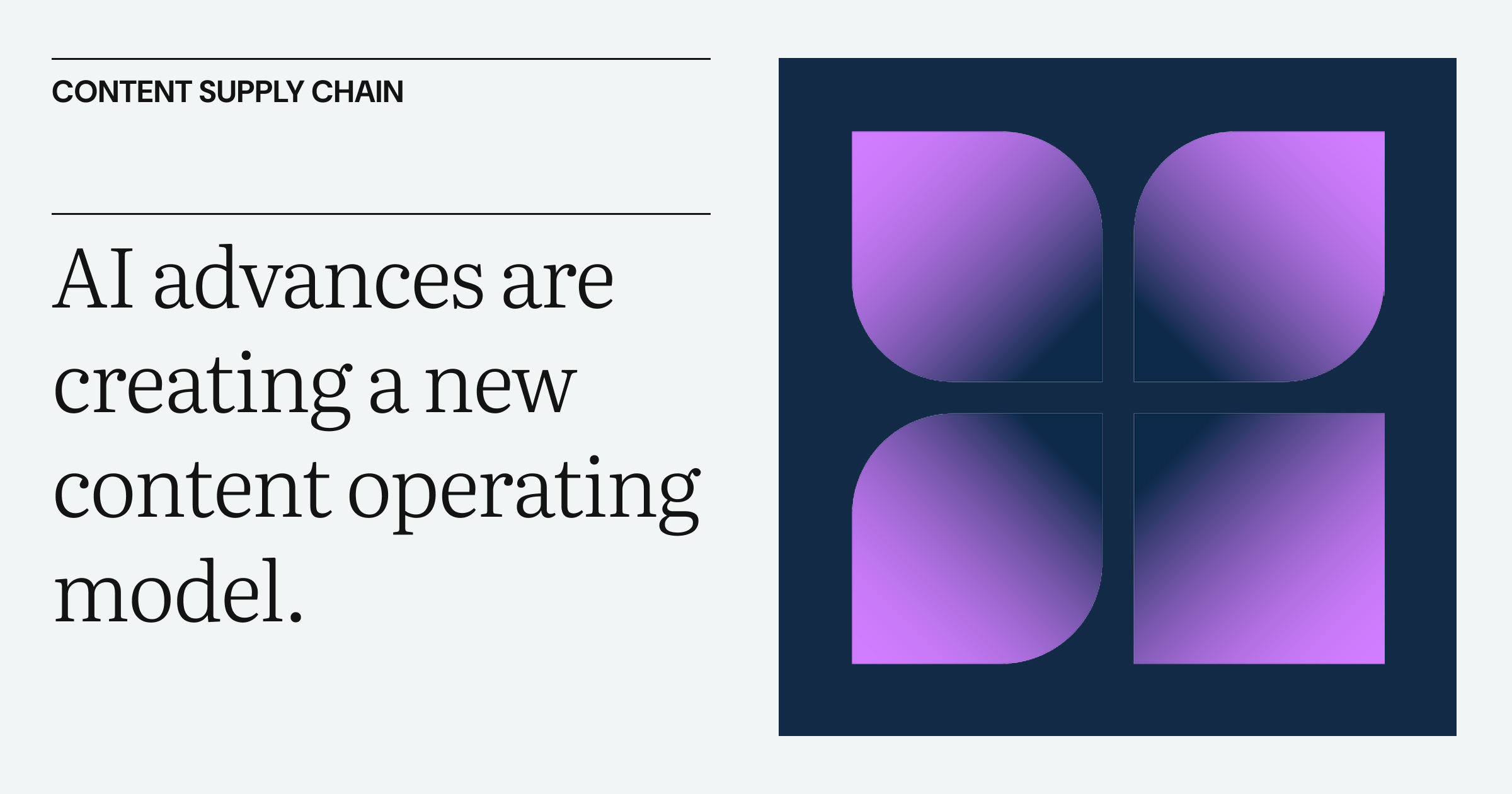 The content bottleneck is breaking. Here's what it means.